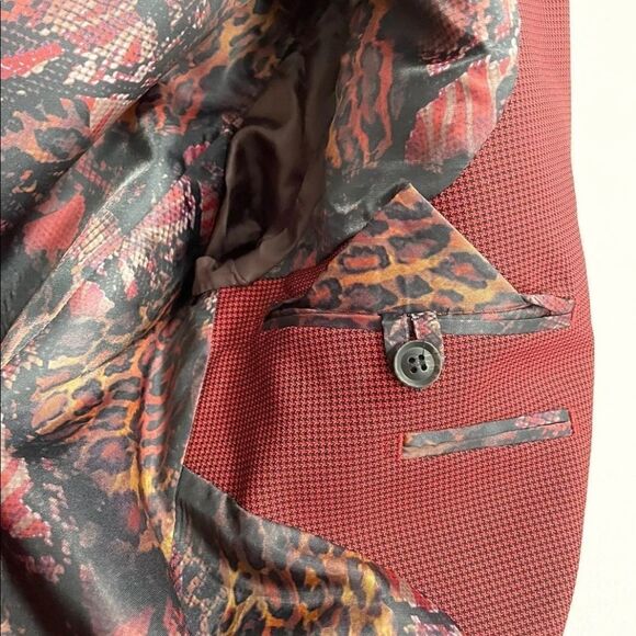 NWT TOPMAN SUIT BLACK/RED   - Picture 8 of 15